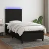 Image de vidaXL Sommier à lattes avec LED - Noir