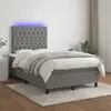 Image de vidaXL Sommier à lattes avec matelas LED 120x200
