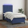 Image de vidaXL Sommier 90x200 cm avec LED - Bleu