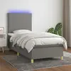Image de VIDAXL Sommier LED MN83162 - Gris foncé 100x200 cm