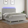 Image de VidaXL Sommier à lattes LED - Gris clair