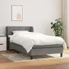 Image de VIDAXL Sommier à lattes avec matelas - Gris foncé 100x200 cm