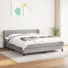 Image de vidaXL Sommier à lattes 180x200 cm gris clair