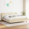 Image de vidaXL Lit Sommier et Matelas Crème