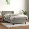 Image de VIDAXL Sommier gris clair 90x190 cm