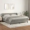 Image de VIDAXL Sommier à lattes avec matelas Gris clair 160x200