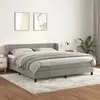 Image de VidaXL Lit avec matelas 160x200 - Gris clair