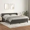 Image de VIDAXL Lit 180x200 - Gris Foncé Velours