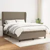 Image de vidaXL Sommier à lattes avec matelas - Taupe