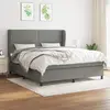 Image de VidaXL Sommier à lattes avec matelas 180x200 - Gris foncé
