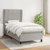 Image de vidaXL Sommier à lattes matelas Gris clair 90x190 cm