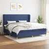 Image de VIDAXL Sommier lattes matelas Bleu 200x200 cm