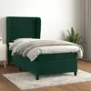 Image de vidaXL Sommier à lattes et matelas 90x190 cm - Vert foncé