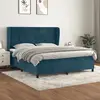 Image de vidaXL Sommier à lattes de lit avec LED - Bleu foncé 180x200 cm