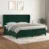 Image de VIDAXL Sommier à lattes de lit avec matelas 200x200 cm - Vert foncé
