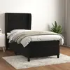 Image de vidaXL Sommier à lattes de lit et matelas - Noir
