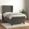 Image de VidaXL Sommier à lattes avec matelas 90x190 cm - Gris foncé