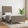 Image de vidaXL Cadre de lit - Taupe 90x190 cm