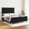 Image de VIDAXL Cadre de lit sans matelas - Noir 140x190 cm