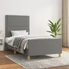 Image de vidaXL Cadre de lit 100x200 cm - Gris foncé