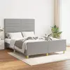 Image de vidaXL Cadre de lit 140x200 cm - Gris clair