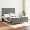 Image de vidaXL Cadre de lit sans matelas - Gris foncé