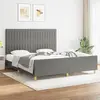 Image de vidaXL Cadre de lit 180x200 - Gris foncé