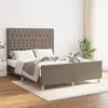 Image de VIDAXL Cadre de Lit Taupe 140x200 cm Tissu