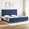 Image de VIDAXL Cadre de Lit - Bleu 200x200 cm Tissu