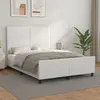 Image de vidaXL Cadre de lit Blanc 140x190 cm