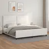 Image de VidaXL Cadre de lit sans matelas blanc 200x200 cm similicuir