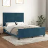 Image de vidaXL Cadre de lit Bleu foncé 140x200 cm