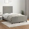 Image de videXl Cadre de lit velours 120x200 cm - Gris clair