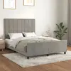 Image de VIDAXL Cadre de lit - Velours Gris clair - 140x200 cm