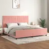 Image de vidaXL Cadre de lit velours rose 200x200 cm