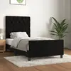 Image de vidaXL Cadre de lit Noir 80x200 Velours