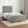 Image de vidaXL - Cadre de lit 120x200 cm Gris clair