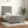 Image de vidaXL Cadre de lit avec tête de lit 80x200 cm - Gris clair