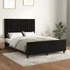 Image de VidaXL - Cadre de lit sans matelas Noir 140x190 cm Velours