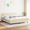 Image de vidaXL Sommier à lattes et matelas crème 160x200 cm
