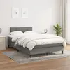 Image de vidaXL Sommier à lattes avec matelas 120x200 - Gris foncé