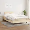 Image de vidaXL Sommier à lattes avec matelas - Crème 120x200 cm