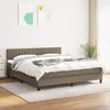 Image de vidaXL Sommier à lattes avec matelas 180x200 cm Taupe
