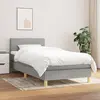Image de vidaXL Sommier à lattes avec matelas - Gris clair
