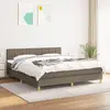 Image de vidaXL Sommier à lattes avec matelas 180x200 - Taupe