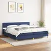 Image de vidaXL Sommier à lattes et matelas - Bleu 200x200 cm