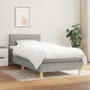 Image de vidaXL Gris clair 90x200 cm Tissu