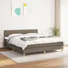 Image de VIDAXL Sommier à lattes avec matelas - Taupe 180x200 cm