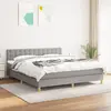 Image de VIDAXL Cadre de lit avec matelas - Gris clair 180x200 cm