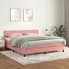 Image de VIDAXL Sommier à lattes avec matelas 160x200 cm rose